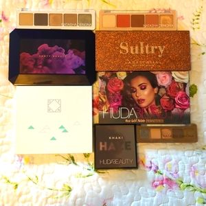 Makeup palette bundle. Some swatched or lightly used some more than others.